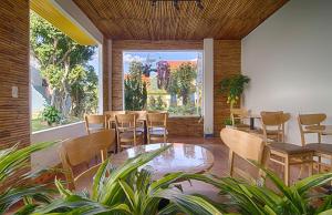 Zahrada ubytování Hoa Mây Hotel