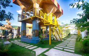 Zahrada ubytování Hoa Mây Hotel