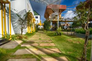 Zahrada ubytování Hoa Mây Hotel