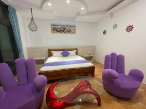 Letto o letti in una camera di Zi Jìng Fang Inn