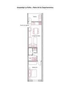 El plano del piso de Hospedaje La Polita