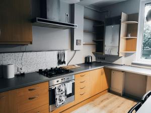 Virtuve vai virtuves zona naktsmītnē Beepartment