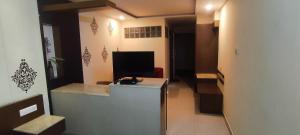 Kuchyň nebo kuchyňský kout v ubytování Happy Vibes studio flats - service apartment