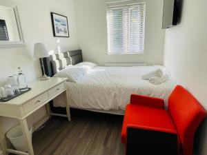 Ένα ή περισσότερα κρεβάτια σε δωμάτιο στο Riverside Deluxe Double Room E14