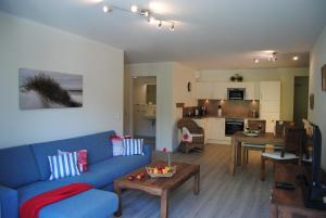 Kuchyň nebo kuchyňský kout v ubytování Ferienwohnung Blaubärstrand