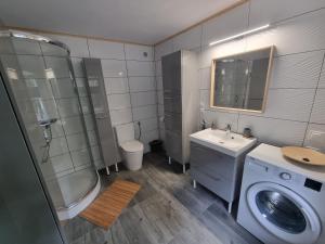 Łazienka w obiekcie Apartamenty Salamandra