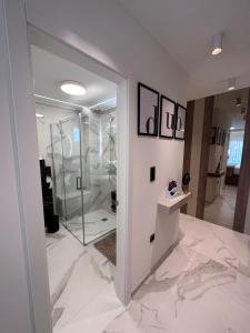 Koupelna v ubytování Luxury Rooms Andrea