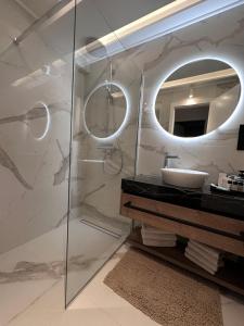 Koupelna v ubytování Luxury Rooms Andrea