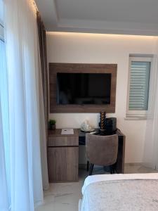 Kuchyň nebo kuchyňský kout v ubytování Luxury Rooms Andrea
