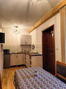 Köök või kööginurk majutusasutuses Pod Modrzewiami
