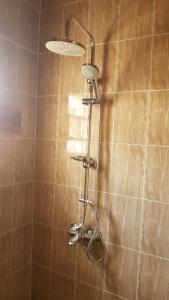 a shower with a shower head in a bathroom at Annex House For Rent in Manjai Kunda