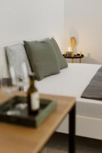 Postel nebo postele na pokoji v ubytování BALANCE apartments