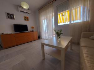 Televízia a/alebo spoločenská miestnosť v ubytovaní Benalmadena Lomas de Mena