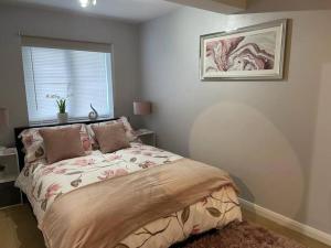 une chambre avec un lit et une fenêtre dans l'établissement Turtle Dove Apartment, à Oxford 8 autres photos