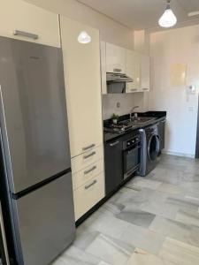 Kuchnia lub aneks kuchenny w obiekcie Appart vue sur mer,