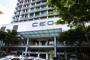 a building with a cisco sign in front of it at Private Getaway (Private Cinema, Swing & more!) at CEO Penang in Bayan Lepas