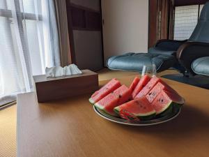 Area soggiorno di ステイ和屋Ooasa徳島で家族とのんびりできる和室宿