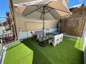 Patio nebo venkovní prostory v ubytování Lucky House