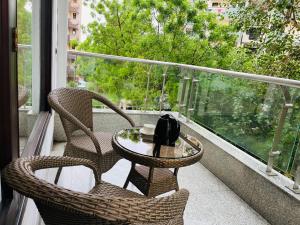 Balkón nebo terasa v ubytování Gazebo Inn & Suites Medanta