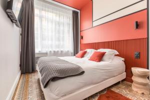 Posteľ alebo postele v izbe v ubytovaní Au Chat Qui Dort Lille - Villa Gounod