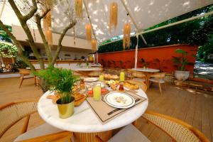 ห้องอาหารหรือที่รับประทานอาหารของ Butik Evler Sapanca