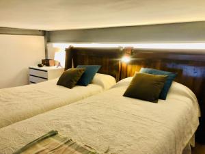 Gulta vai gultas numurā naktsmītnē Beautiful loft with terrace 6 Pers. CAL