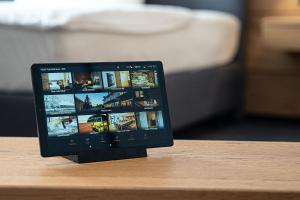 TV a/nebo společenská místnost v ubytování Hotel Tannenhaus