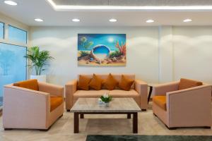 Uma área de estar em Safir Marsa Matrouh Resort