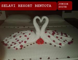 Voodi või voodid majutusasutuse Selavi Resort Bentota toas