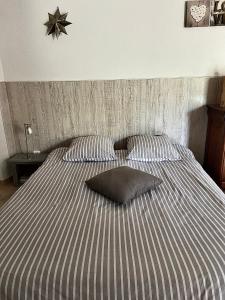 Posteľ alebo postele v izbe v ubytovaní Grand et joli studio tout équipé avec jardin et Jacuzzi
