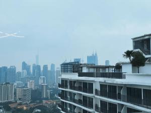 Vista generica su Kuala Lumpur o vista sulla città dall'interno dell'aparthotel