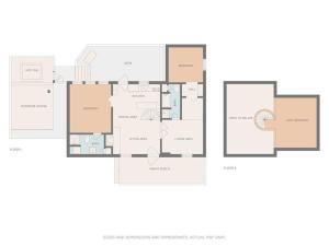 a floor plan of a house at Lazy Fox Hideout in Sevierville