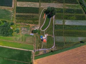 Letecký snímek ubytování Villa Stipino