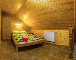 Ein Bett oder Betten in einem Zimmer der Unterkunft apartmany Sofia