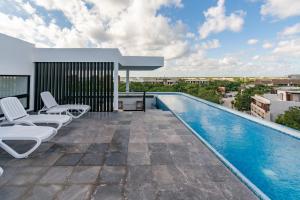 View of Ocean View Penthouse, Rooftop, In San Miguel De Cozumel, Quintana Roo ...