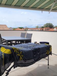 Balkón nebo terasa v ubytování Studio vue montagne