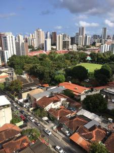 an aerial view of a city with tall buildings at Ótima Localização - Zona Norte - SEM TAXAS in Recife