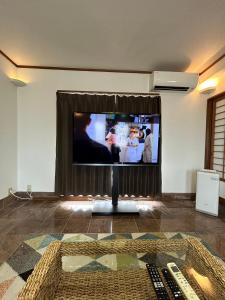 TV a/nebo společenská místnost v ubytování Villa Ortigia