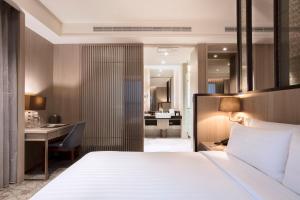 Katil atau katil-katil dalam bilik di Hotel Valletta