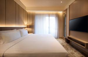 Katil atau katil-katil dalam bilik di Hotel Valletta