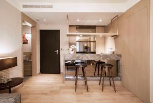 Dapur atau dapur kecil di Hotel Valletta