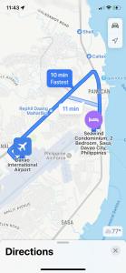 um mapa do desvio de milha de pampan para parramatta em Seawind 2 bedroom comfort em Davao