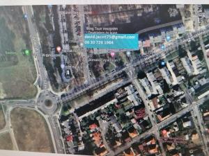 a map of the intersection of a freeway at Borsalino Apartman in Veszprém