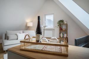 Χώρος καθιστικού στο Ferienwohnung Annele