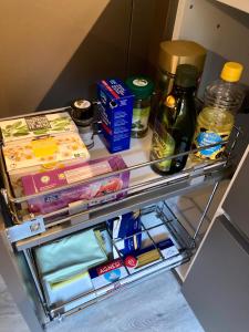 Kuchyň nebo kuchyňský kout v ubytování Ferienwohnung Morgengruss