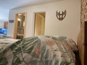 Postel nebo postele na pokoji v ubytování Ferienwohnung Morgengruss