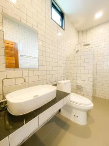 Koupelna v ubytování Treeskyvillas - Kohphangan