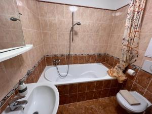 Koupelna v ubytování Jurincom apartmens Zamecky Vrch