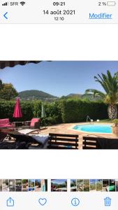Bazén v ubytování Mon petit coin de paradis nebo v jeho okolí