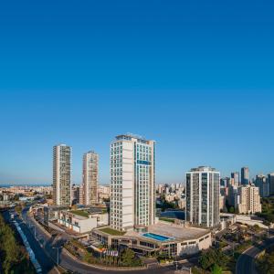 an aerial view of a city with tall buildings at Selectum City Ataşehir in Istanbul